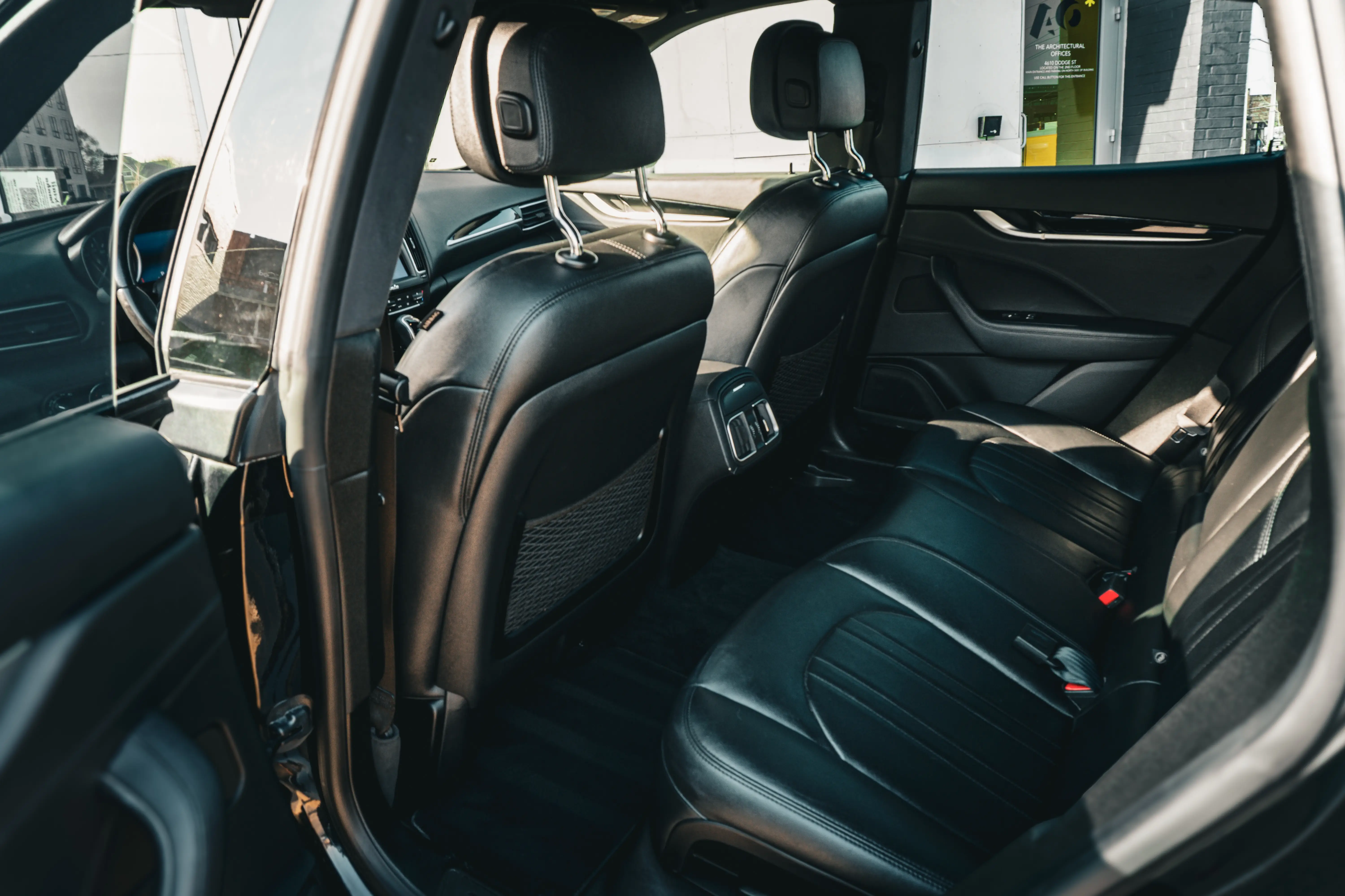 Interior detailing of luxury vehicle rear seats - Detail Omaha